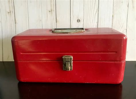 metal tackle box|vintage tackle boxes.